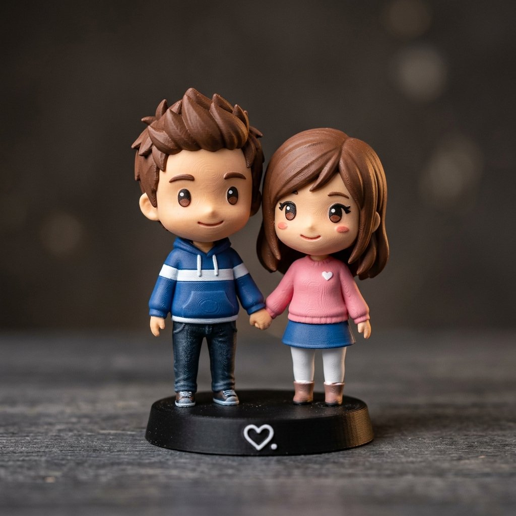 Çiftlere Özel Chibi Figürleri